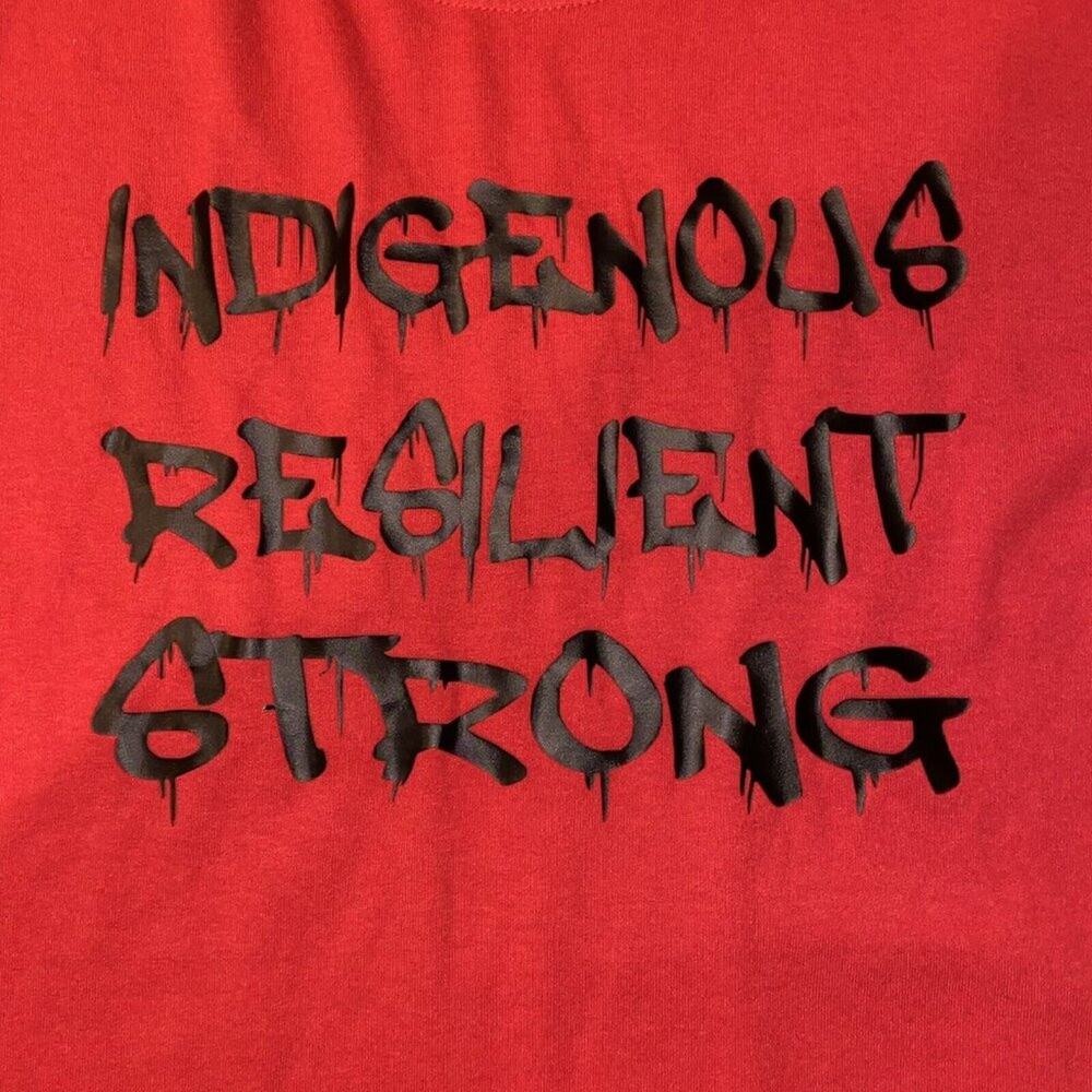 Indigenous Resilient Strong T-shirt Size Large Native American Pride Graphic Tee - Picture 2 of 5